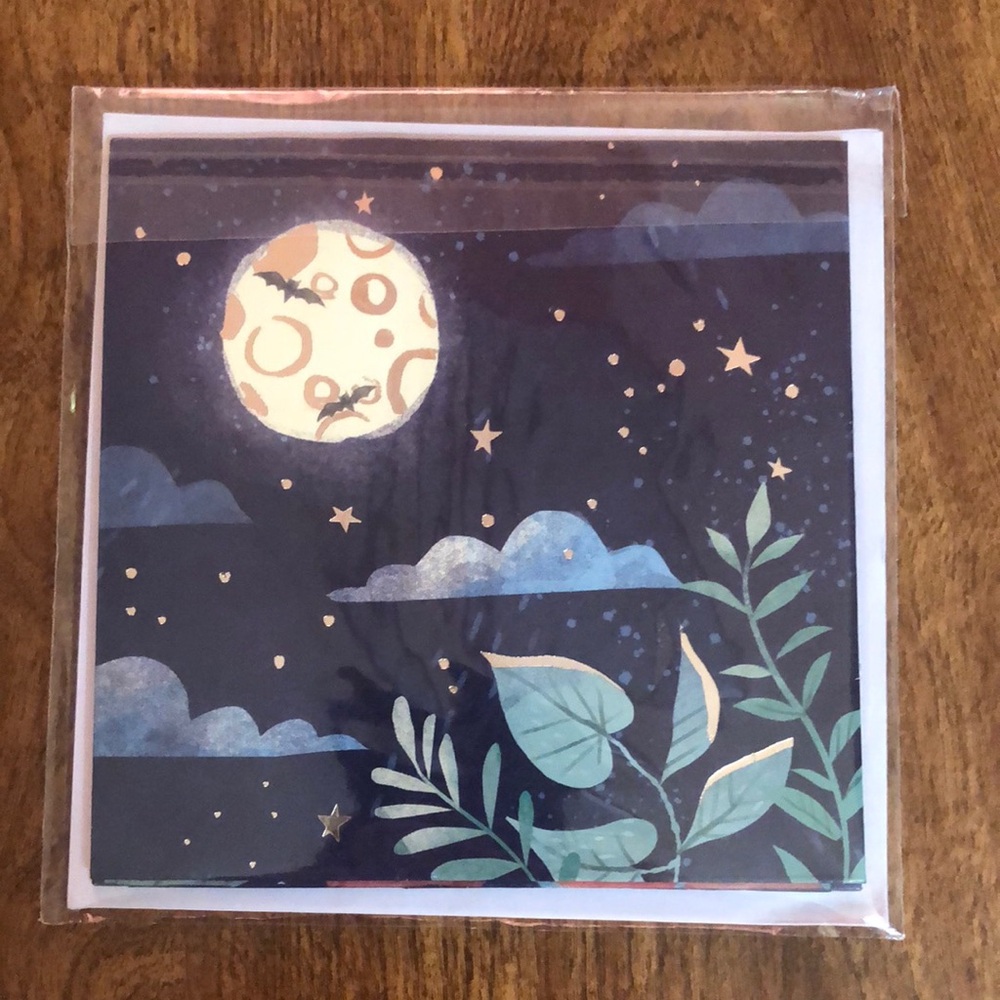 Moon and Stars Art Pop Up Card